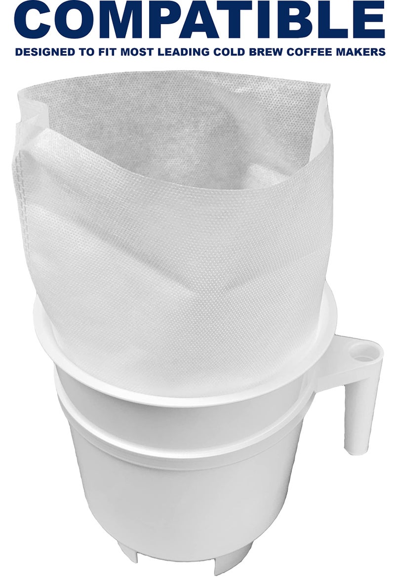 TezPak (50 Pack) Cold Brew Coffee Filters, 12" x 13" Compatible With Leading Cold Brew Coffee Makers - Image 5